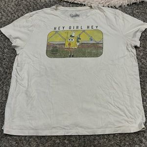 White spongebob tee, 2xL perfect condition
